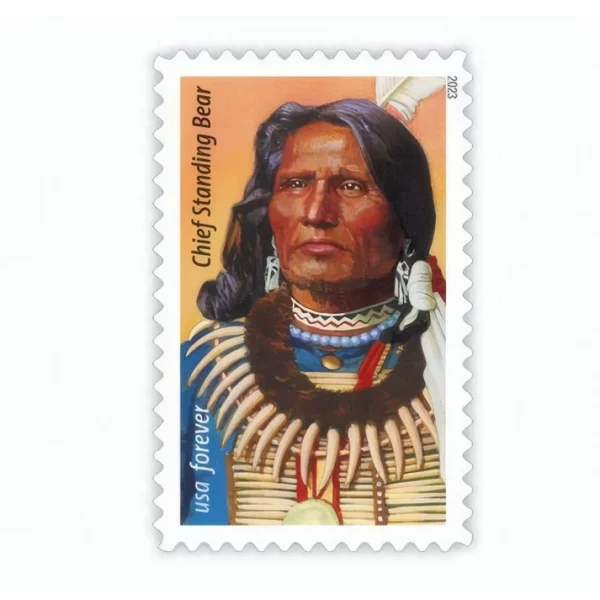 Forever Stamps Standing Bear Leader 2023 Stamps Coil of 100 PCS/Roll