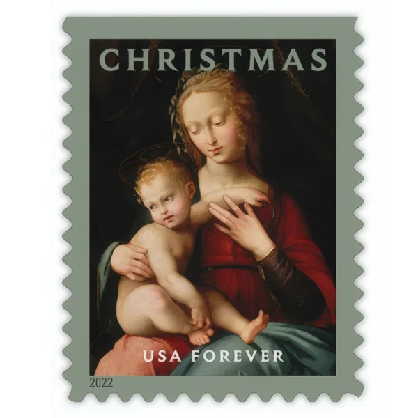 Forever Stamps Virgin and Child 2022 Stamps Coil of 100 PCS/Roll