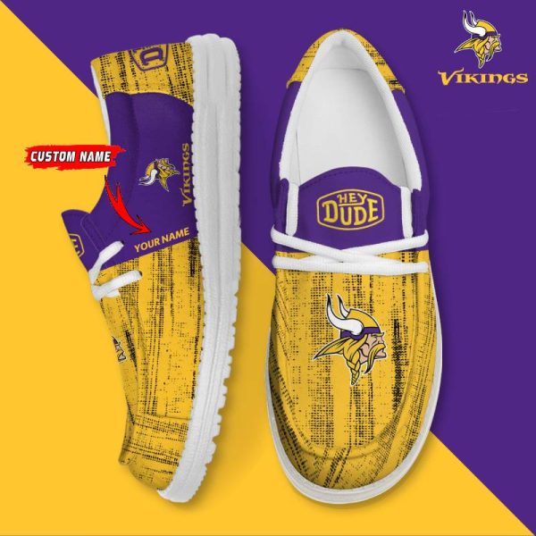 Minnesota Vikings Personalized Hey Dude Shoes For Men And Women