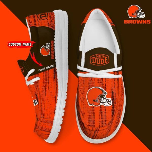 Cleveland Browns Personalized Hey Dude Shoes For Men And Women