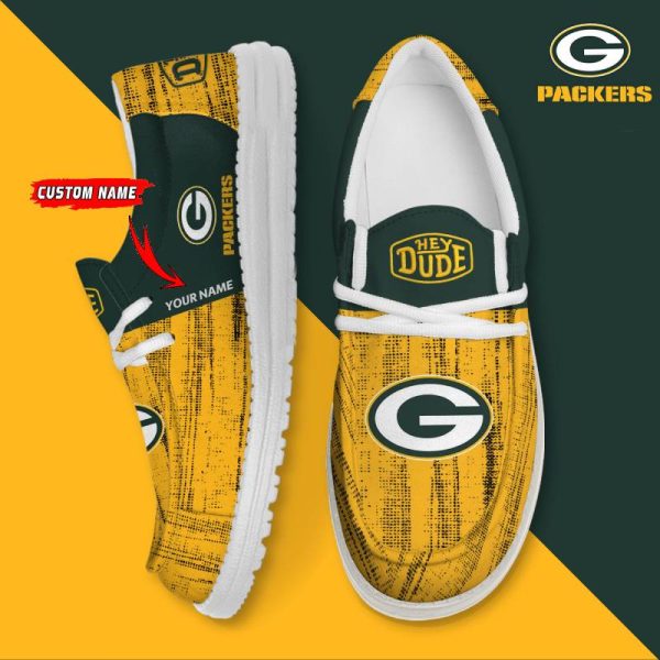 Green Bay Packers Personalized Hey Dude Shoes For Men And Women