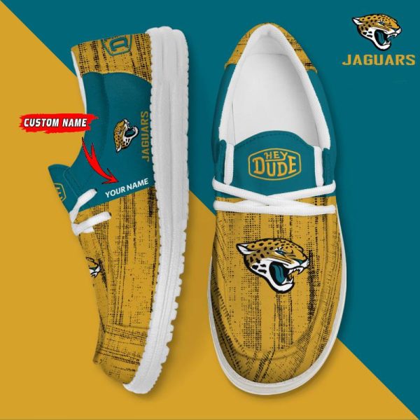 Jacksonville Jaguars Personalized Hey Dude Shoes For Men And Women