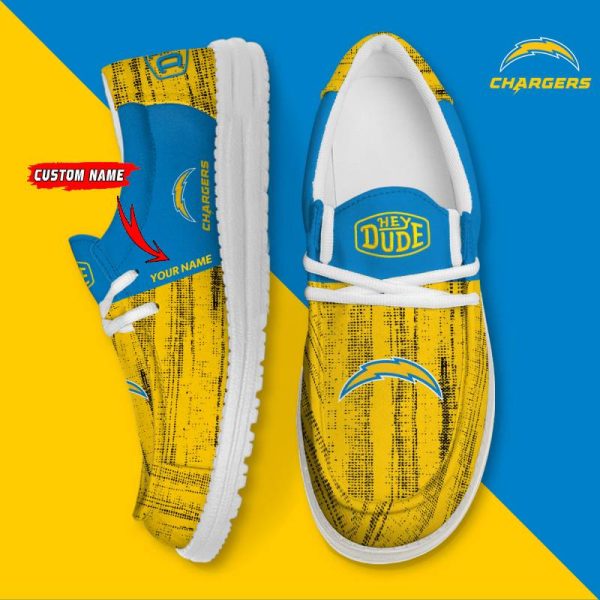 Footgearlocker Las Vegas Chargers Personalized Hey Dude Shoes For Men And Women