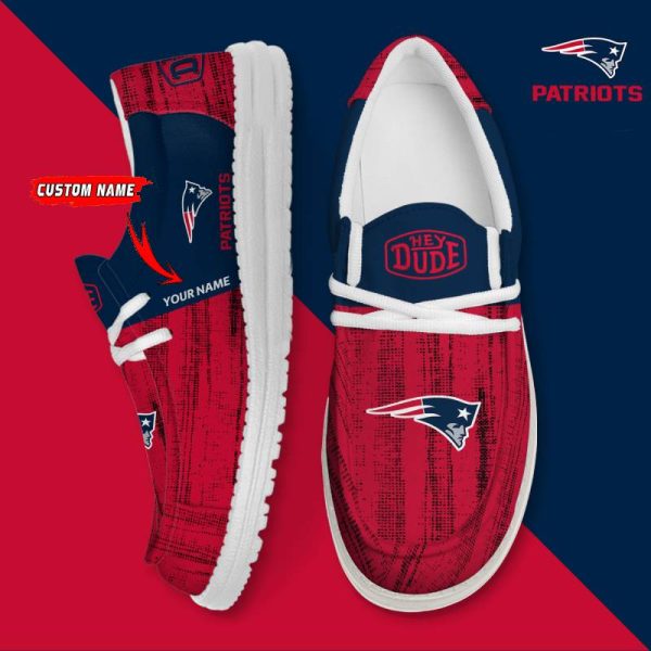 New England Patriots Personalized Hey Dude Shoes For Men And Women