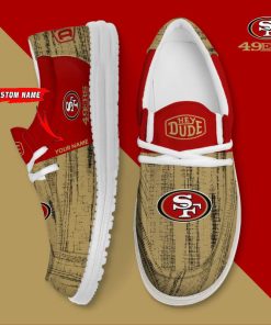 San Francisco 49ers Personalized Hey Dude Shoes For Men And Women
