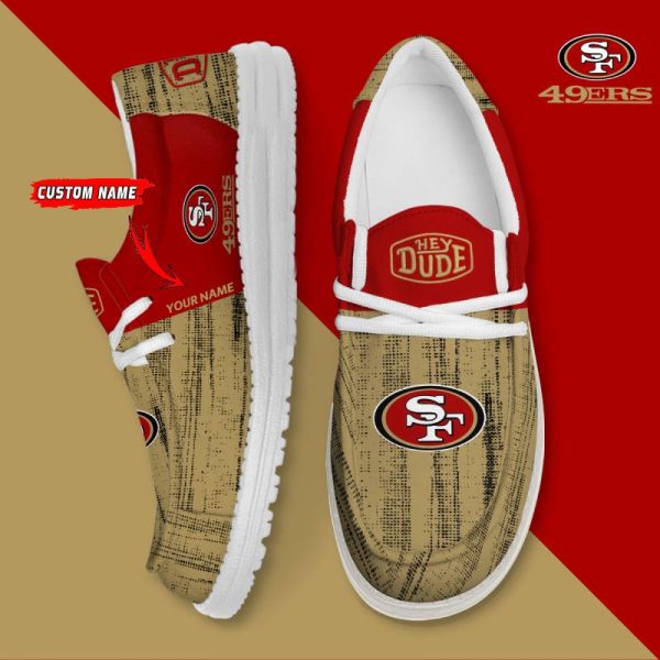 San Francisco 49ers Personalized Hey Dude Shoes For Men And Women