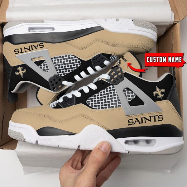 New Orleans Saints Air Jordan 4 Sneaker V46