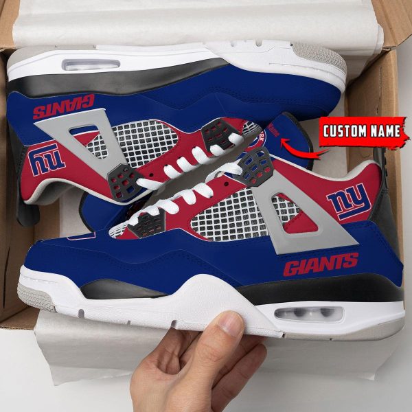 New York Giants Air Jordan 4 Sneaker V46