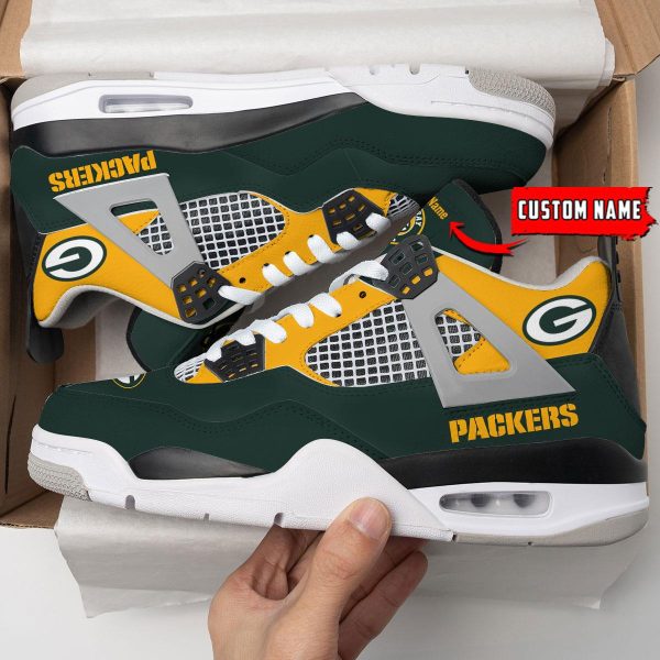 Green Bay Packers Air Jordan 4 Sneaker V46