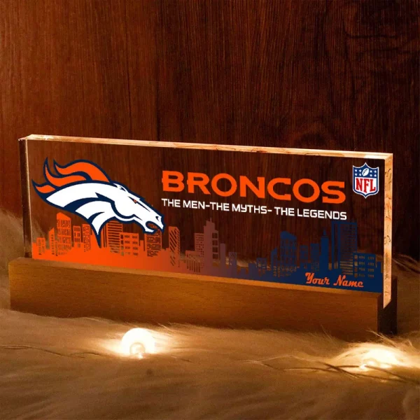 Denver Broncos Acrylic LED Night Light