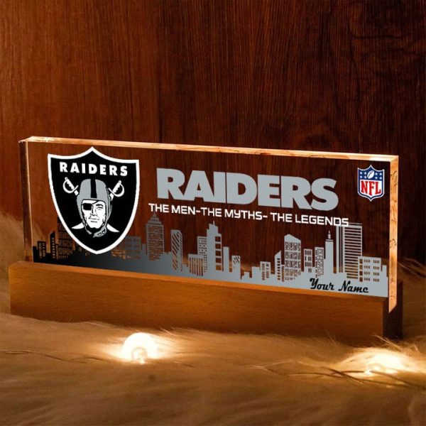 Las Vegas Raiders Acrylic LED Night Light