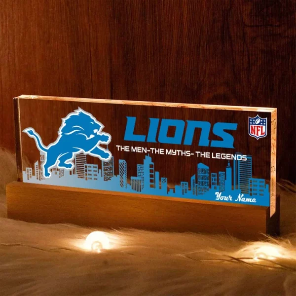 Detroit Lions Acrylic LED Night Light