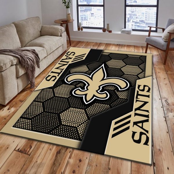 New Orleans Saints Rectangle Rug