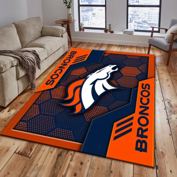 Denver Broncos Rectangle Rug