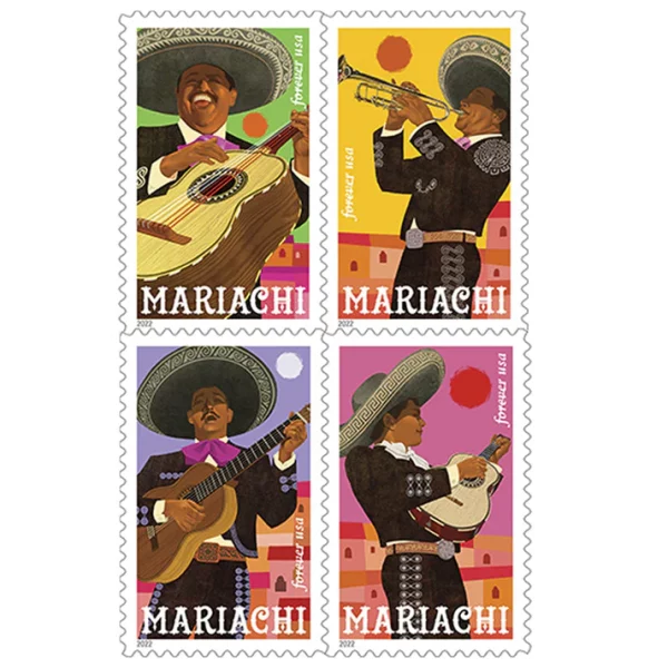 Forever Stamps Mariachi 2022 Stamps Coil of 100 PCS/Roll