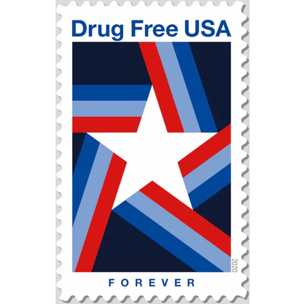 Forever Stamps Drug Free 2020 Stamps Coil of 100 PCS/Roll