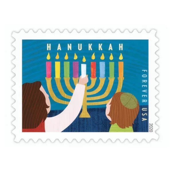 Forever Stamps Hanukkah 2020 Stamps Coil of 100 PCS/Roll