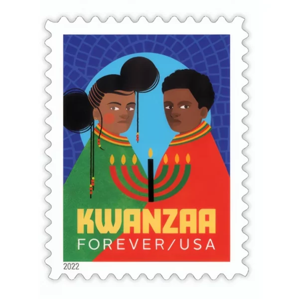 Forever Stamps Kwanzaa 2022 Stamps Coil of 100 PCS/Roll