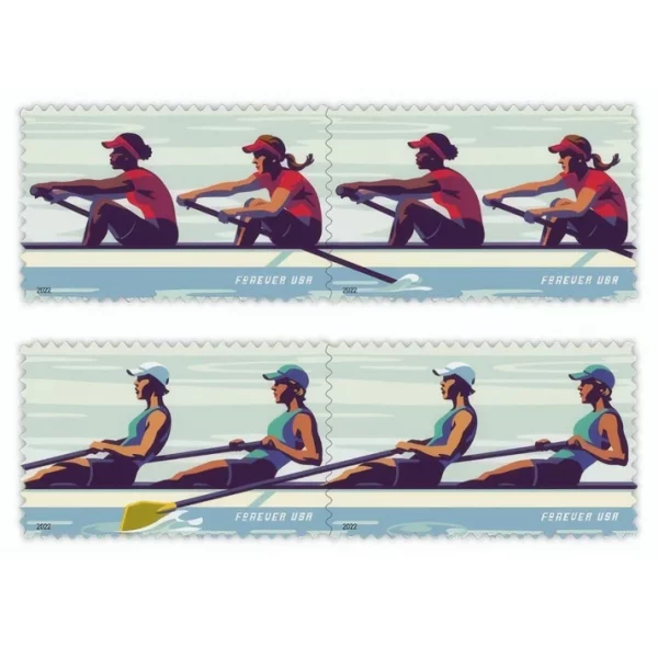 Forever Stamps Women's Rowing 2022 Stamps Coil of 100 PCS/Roll